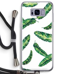 Lange bladeren: Samsung Galaxy S8 Plus Transparant Hoesje met koord