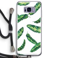 Lange bladeren: Samsung Galaxy S8 Plus Transparant Hoesje met koord