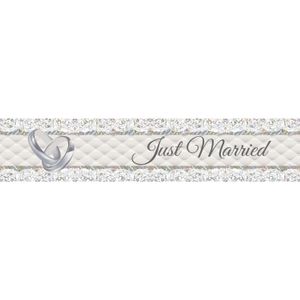 Foliebanner Just Married - 2,5m