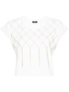 LIU JO t-shirt à détails de perles - Blanc