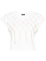 LIU JO t-shirt à détails de perles - Blanc