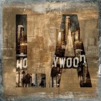 Glasschilderij LA Hollywood