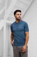 Pure Path Halfzip Polo Heren Blauw - Maat S - Kleur: Blauw | Soccerfanshop