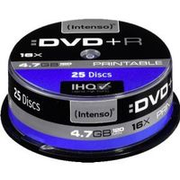 Intenso DVD+R 4.7GB, Printable, 16x 4,7 GB 25 stuk(s) - thumbnail