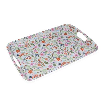 Snackdienblad Versa Melamine 31 x 3 x 46,2 cm Blommor