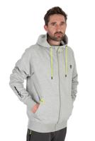 Matrix Full Zip Hoody Marl Grey / Lime (Black Edition) X-Large