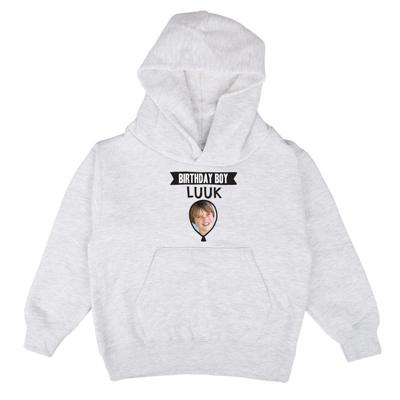 Hoodie voor kinderen bedrukken - Grijs - 6 jaar
