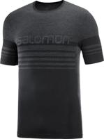 Salomon Essential Seamless SS T M Heren T-shirt Black/Heather S