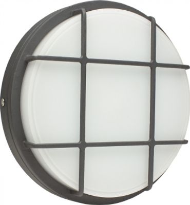 LED Bulkhead 20W 4000K 680 lumen rond zwart diameter 220mm hoogte 52mm Schwabe