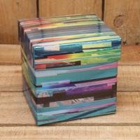 Bonbon doosjes - Chocolade doosje - Flash blauw metallic - 24 stuks