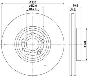 Remschijf PRO HC 8DD355132331