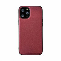 iPhone 12 Mini hoesje - Backcover - Stofpatroon - TPU - Rood