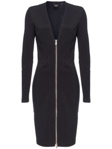 PINKO robe zippée à col v - Noir