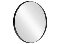 Wandspiegel PORTRAIT 75 cm rond aluminium zwart - 48238