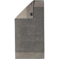 Cawö Cawo Two-Tone Handdoek Grafiet 50x100