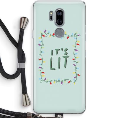 It's Lit: LG G7 Thinq Transparant Hoesje met koord