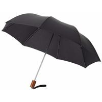 Paraplu Opvouwbaar - klein - zwart - polyester - 35 x D93 cm - compact model