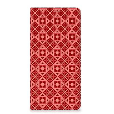 Samsung Galaxy A13 (4G) | Hoesje met Magneet | Batik Rood Samsung Galaxy A13 (4G) | Hoesje met Magneet | Batik Rood
