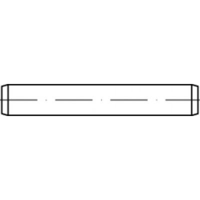 TOOLCRAFT TO-5436777 Cilindrische pen 16 mm Staal 1 stuk(s)