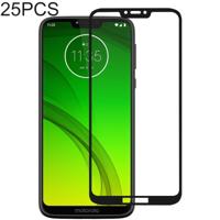 25 stuks volledige lijm volledige cover Screen Protector gehard glas film voor Motorola Moto G7 Power