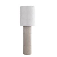 PTMD Joanne Beige suede floorlamp natural cowhair shade