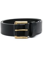 Polo Ralph Lauren ceinture en cuir à logo embossé - Noir
