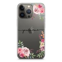 Rozen: iPhone 13 Pro Transparant Hoesje