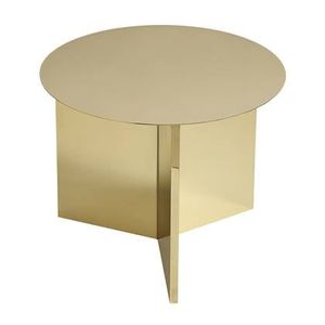 HAY Slit Table Round Bijzettafel Ø 45 cm - Brass