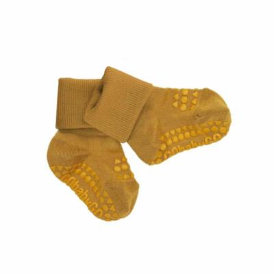 GoBabyGo antislip sokjes bamboe Mustard-3-4 jaar