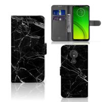 Motorola Moto G7 Power | Bookcase | Marmer Zwart - Origineel Cadeau Vader