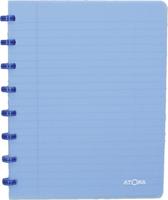 Atoma Trendy schrift, ft A5, 144 bladzijden, geruit 5 mm, transparant blauw