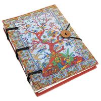 Spiritueel Notitieboekje Boom Kleurrijk (18 x 13 cm) - Handgemaakt - thumbnail