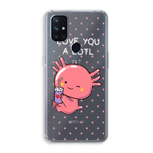Love You A Lotl: OnePlus Nord N10 5G Transparant Hoesje