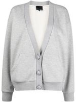 Cynthia Rowley cardigan en coton à col v - Gris