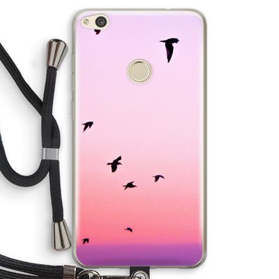 Fly away: Huawei Ascend P8 Lite (2017) Transparant Hoesje met koord