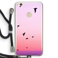Fly away: Huawei Ascend P8 Lite (2017) Transparant Hoesje met koord