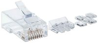 Intellinet Kabel Intellinet verpakking van 80 stuks Cat6A modulaire RJ45-stekkers Pro Line UTP 3-voudige klem voor massieve draad 80 stekkers in pot 50 μ - thumbnail