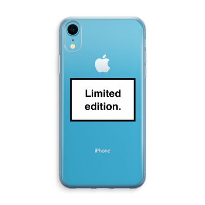 Limited edition: iPhone XR Transparant Hoesje