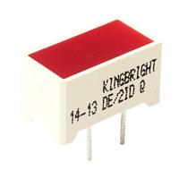 Kingbright DE/2ID LED-bargraph 2-voudig Rood (l x b x h) 14 x 7.5 x 8 mm