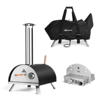 Burnhard Pizzaoven Outdoor NERO incl. gasmodule en transportdeksel