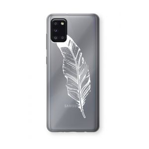 Pluim: Samsung Galaxy A31 Transparant Hoesje