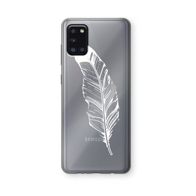 Pluim: Samsung Galaxy A31 Transparant Hoesje