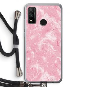 Abstract Painting Pink: Huawei P Smart (2020) Transparant Hoesje met koord
