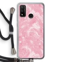 Abstract Painting Pink: Huawei P Smart (2020) Transparant Hoesje met koord