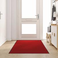 Deurmat Rood en Zwart 120 x 250 cm Polypropyleen en vinyl