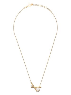 TASAKI collier à pendentif Balance en or 18ct orné de perles Akoya et de diamants