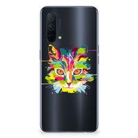 OnePlus Nord CE 5G Telefoonhoesje met Naam Cat Color