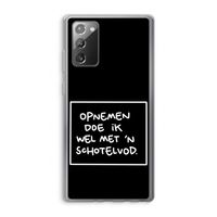 Schotelvod: Samsung Galaxy Note 20 / Note 20 5G Transparant Hoesje
