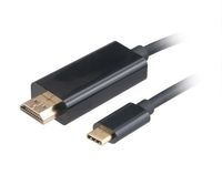 Akasa AK-CBCA12-18BK video kabel adapter 1,8 m USB Type-C HDMI Zwart - thumbnail