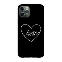 Best heart black: Volledig geprint iPhone 11 Pro Hoesje